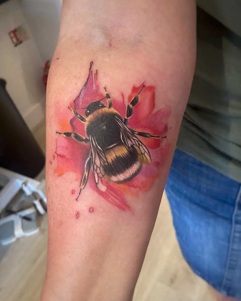 Update 78 Realistic Bumble Bee Tattoo Best In Coedo Com Vn