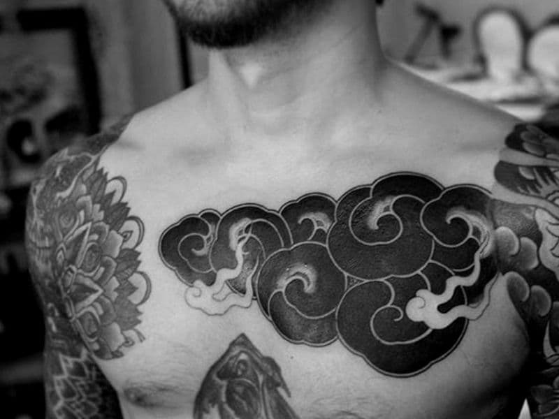 Update More Than 65 Clouds Chest Tattoo In Coedo Com Vn