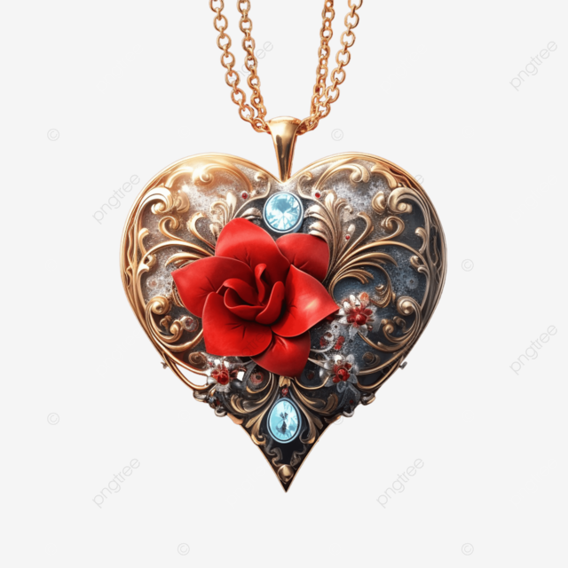 Valentine S Day Golden Locket Heart Style Valentine S Day Golden