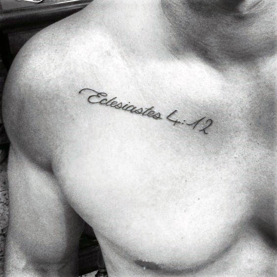 15 Verse Tattoos for a Powerful Chest Statement