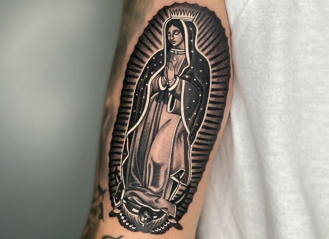 Virgen De Guadalupe Tattoos For Men