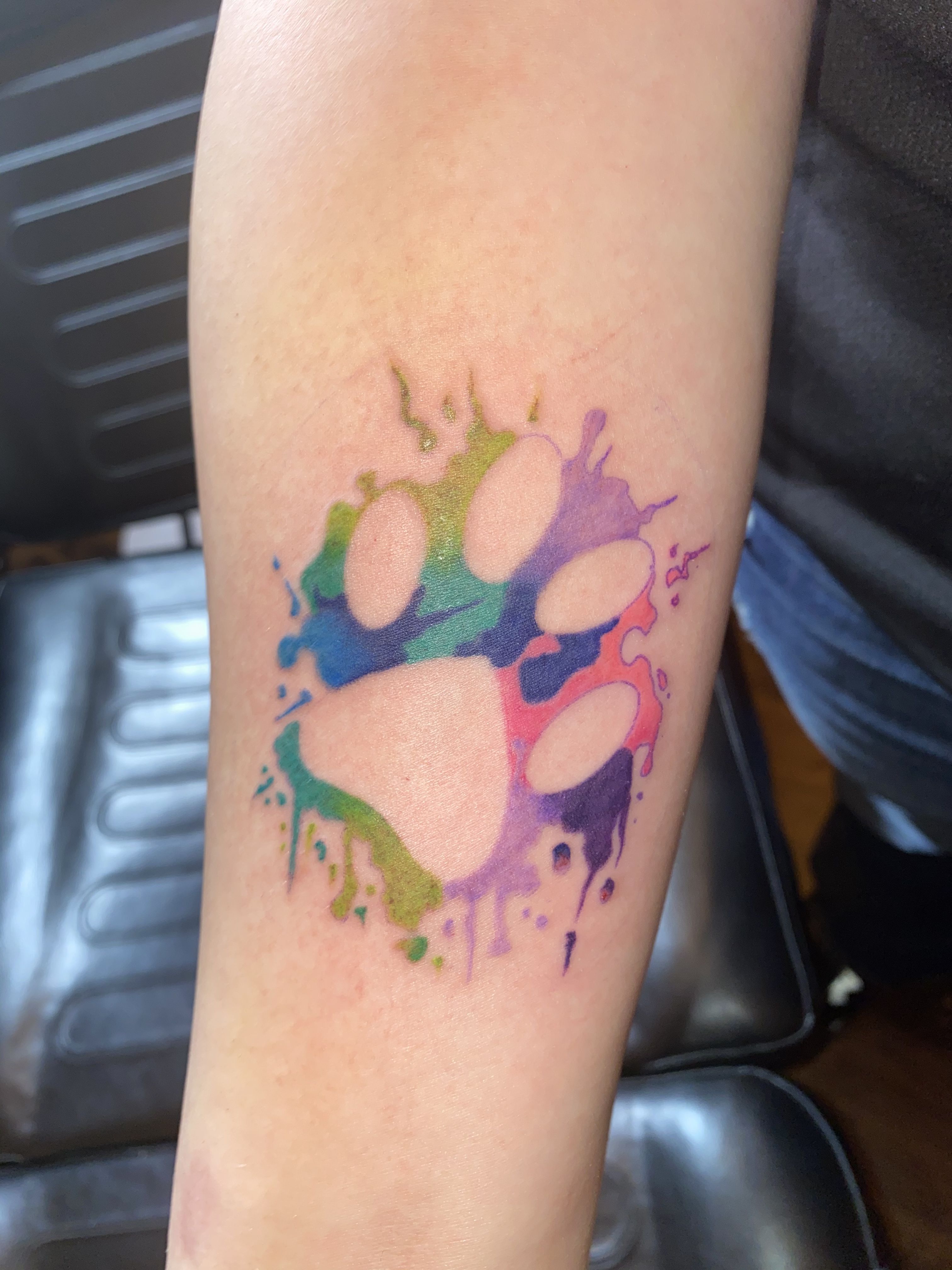 Watercolor Paw Print Tattoo Designs You'll Love