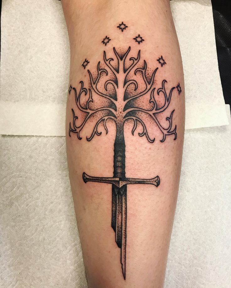 5 Symbolic Meanings of White Tree of Gondor Tattoo