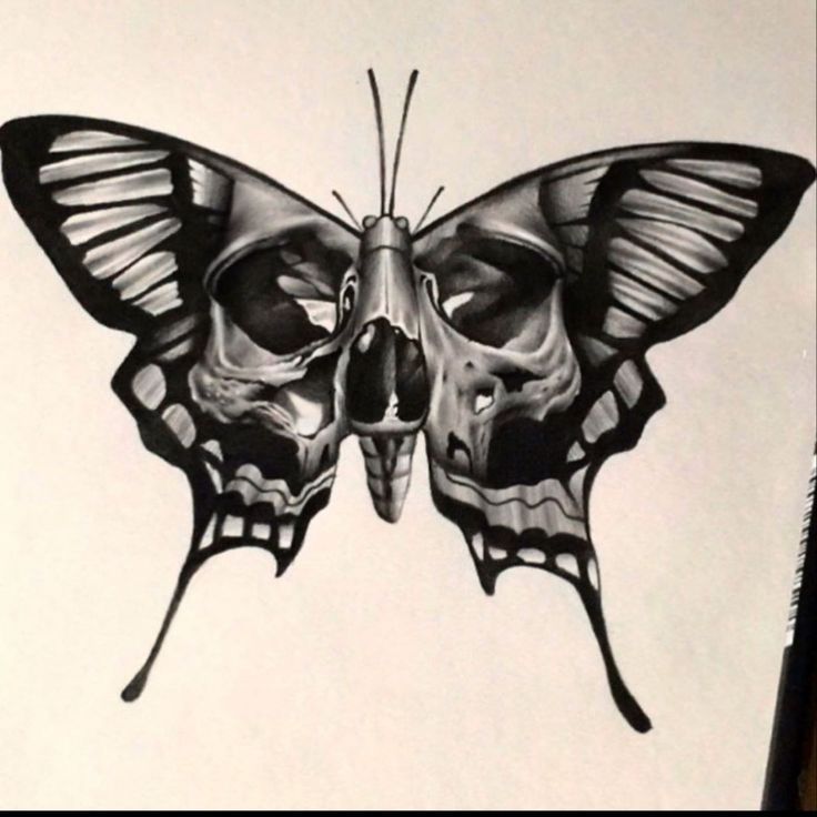 5 Stunning Skull Butterfly Tattoo Ideas