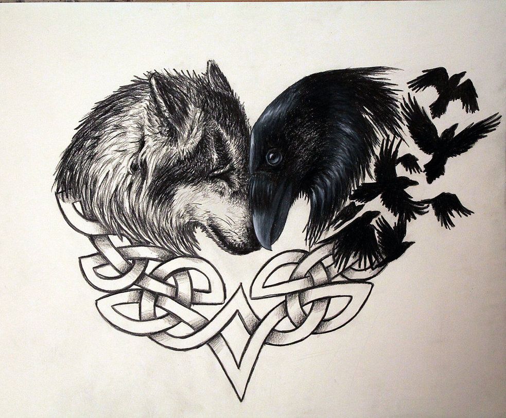 5 Meanings Behind Wolf and Raven Tattoos