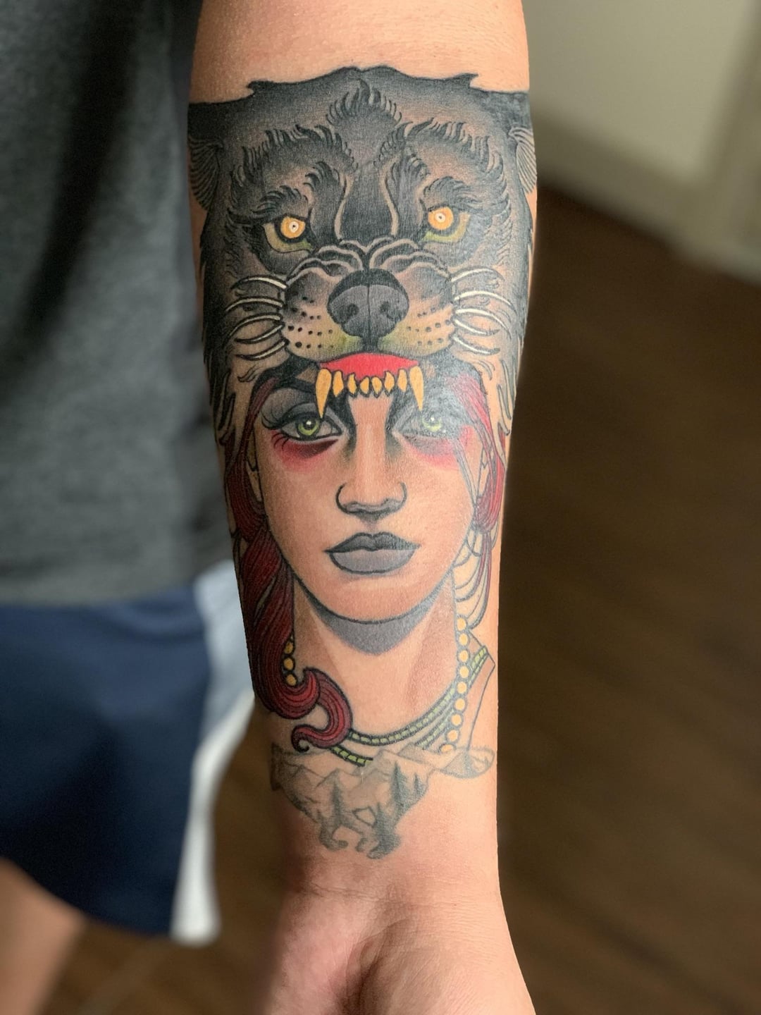 Wolfmother Done By Abel Sanchez Of Red Dagger Tattoo In Houston Tx