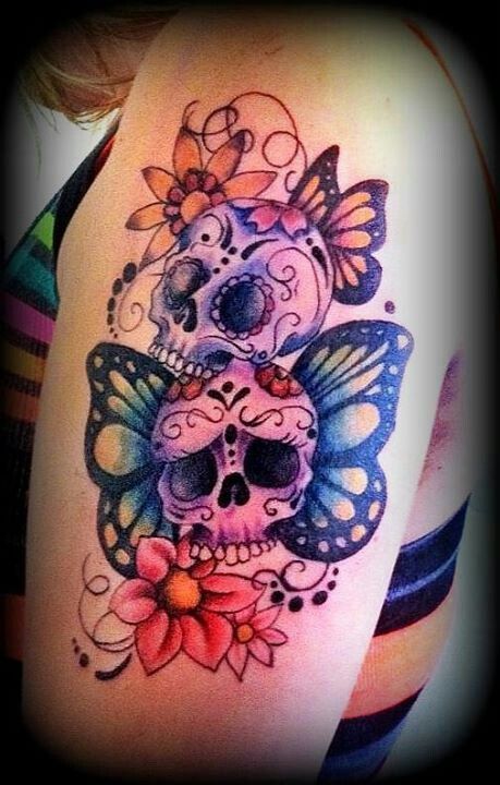 Women Tattoo Cute Girly Skull Tattoo Coolz Tatttoo Ideas