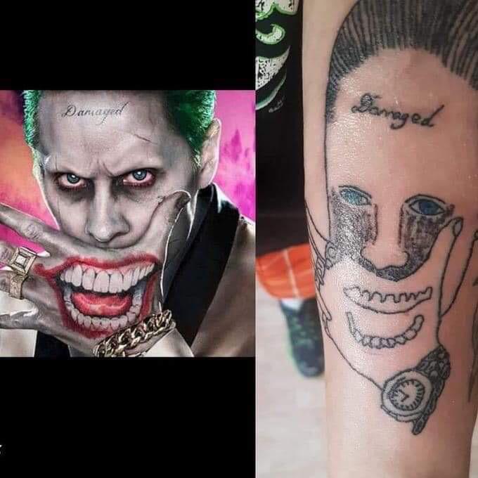 Worst Tattoo And Also Worst Joker Seems Kind Of Fitting R