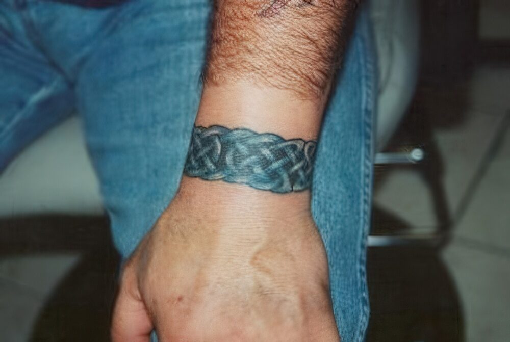 Wrist Bracelet Tattoos For Men