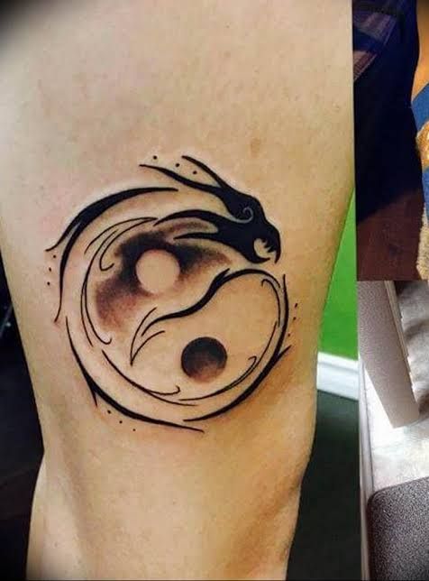 Yin Yang Dragon Tattoo Tattoodesign