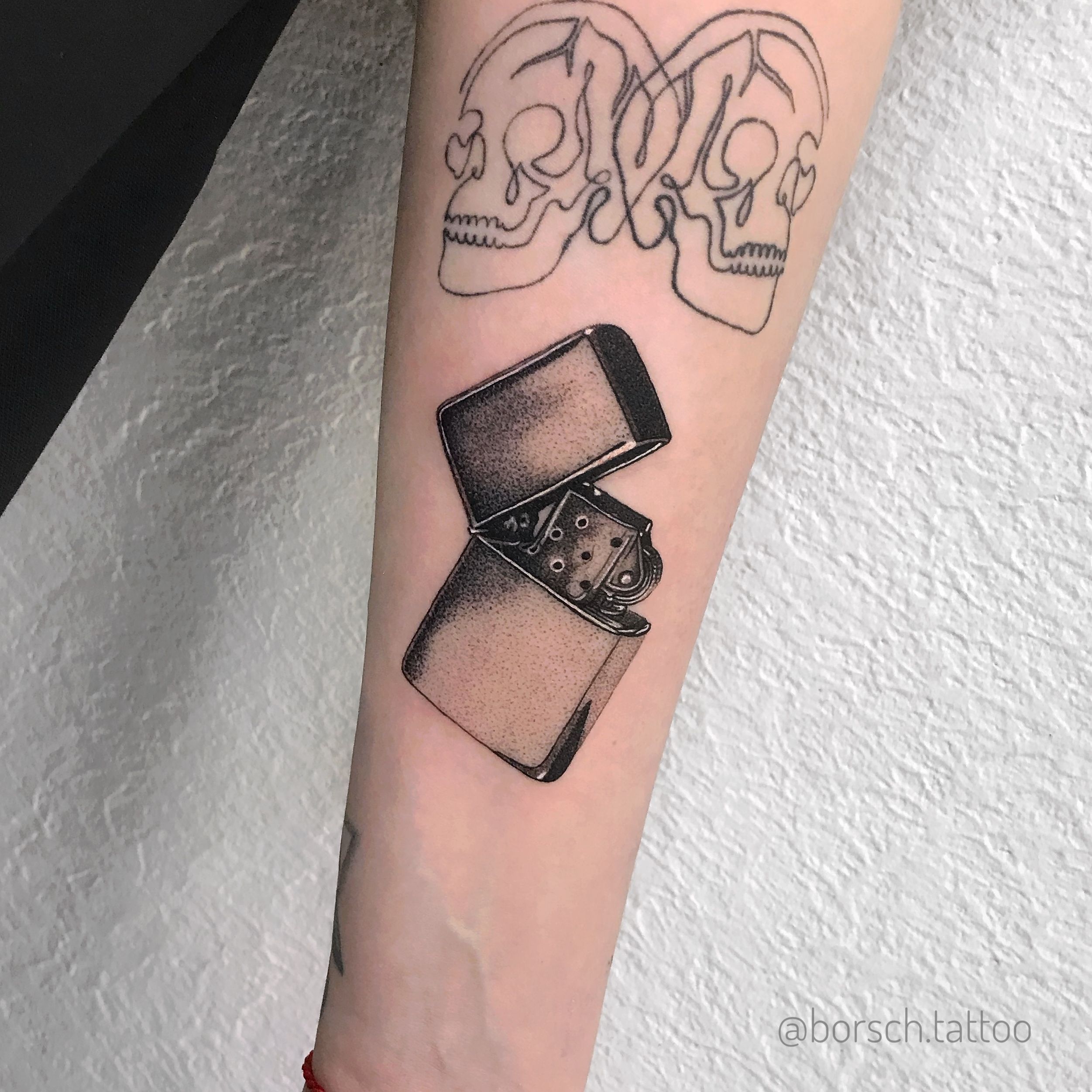 5 Dazzling Zippo Lighter Tattoo Ideas